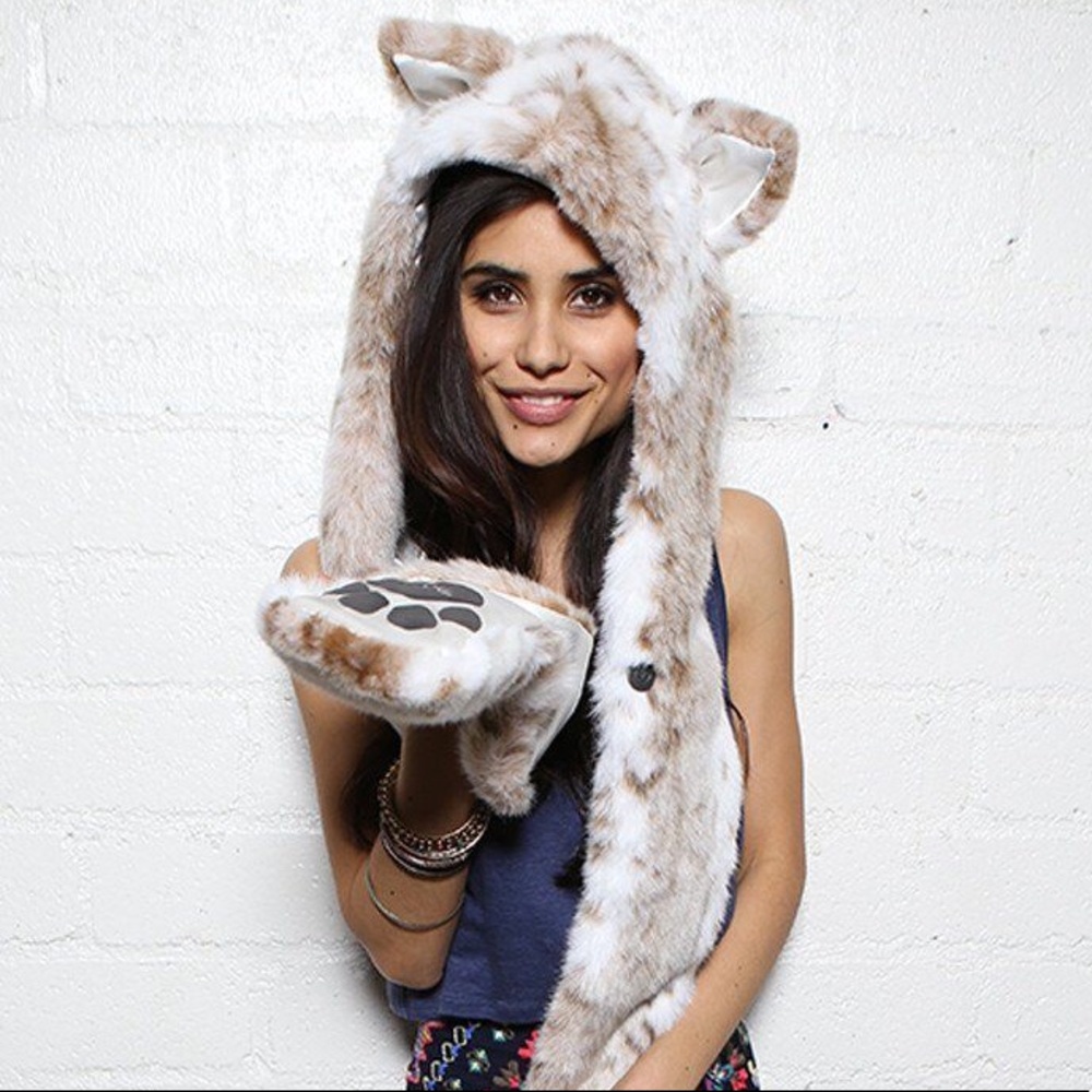 Authentic Snow Leopard Spirit Hood